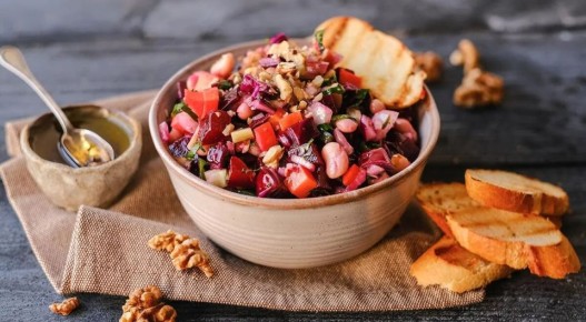 Рецепты полезных и ярких салатов без мяса