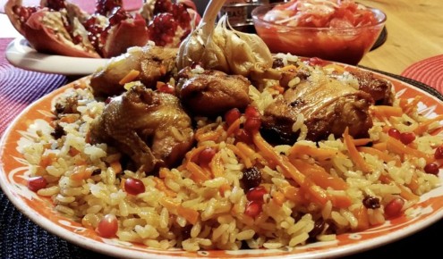 Нежнейший азербайджанский плов с цыпленком