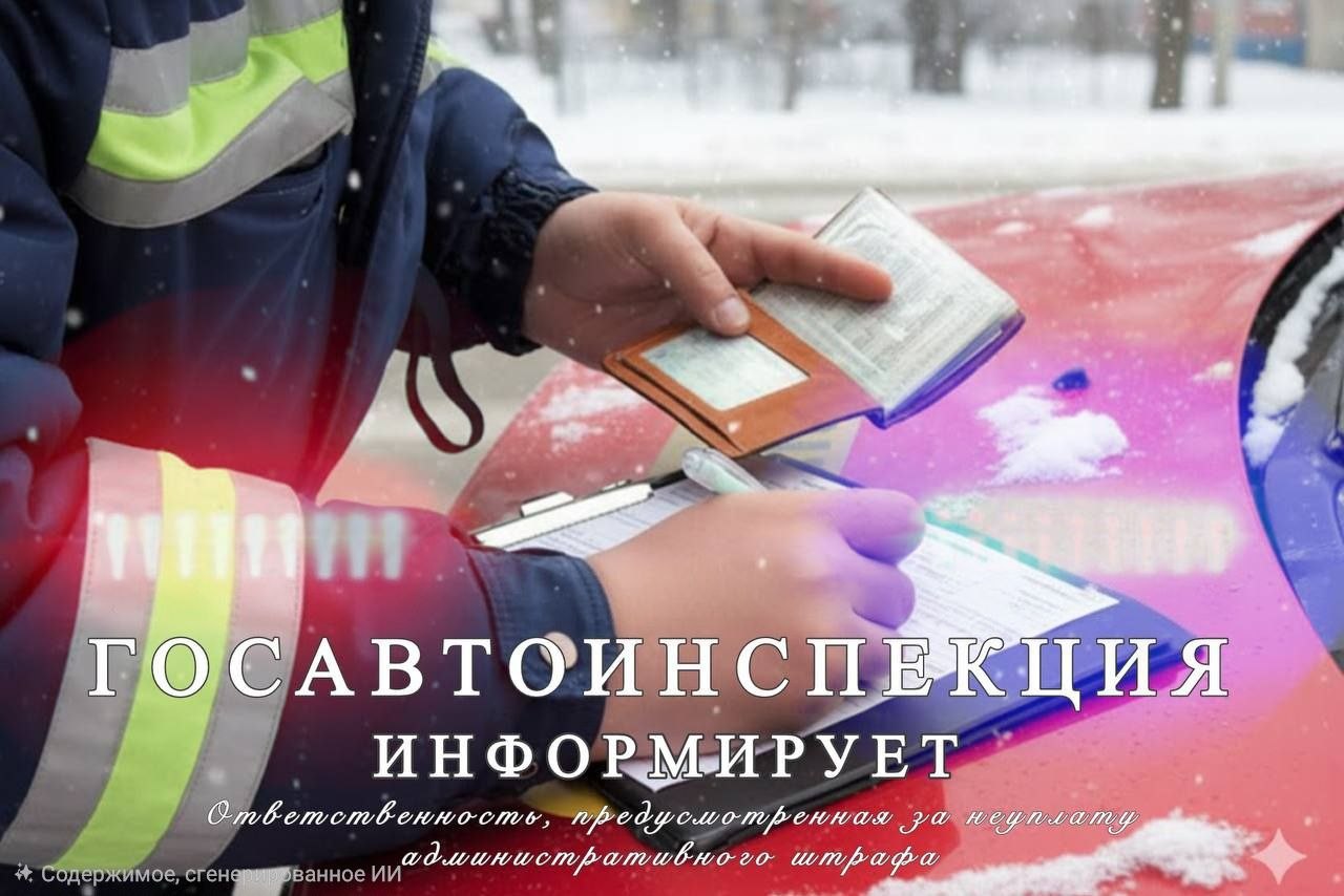 Госавтоинспекция г.Кирова информирует! Ответственность, предусмотренная за неуплату административного штрафа