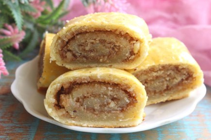 Восточные бездрожжевые рулеты с орехами: быстро, просто и вкусно