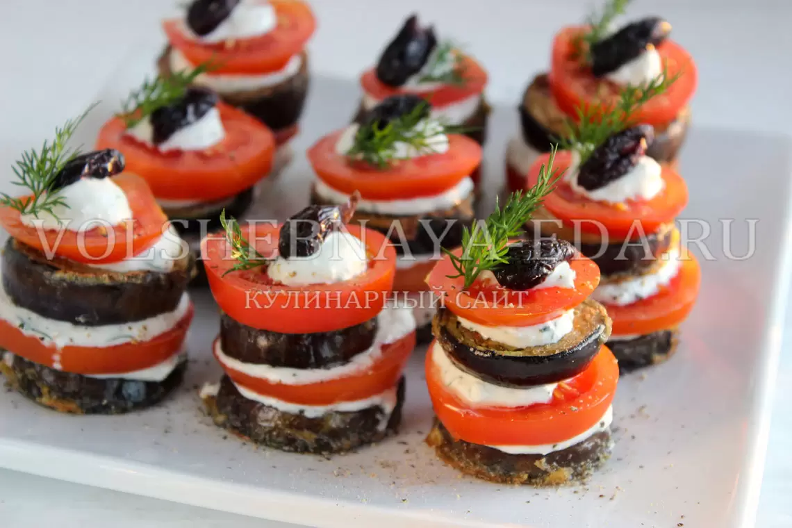 Вкусное искусство: закуска из баклажанов с помидорами и чесноком