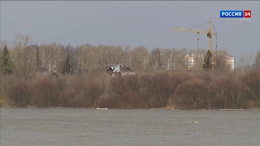 Река Вятка в черте г. Кирова за сутки поднялась на 10 см