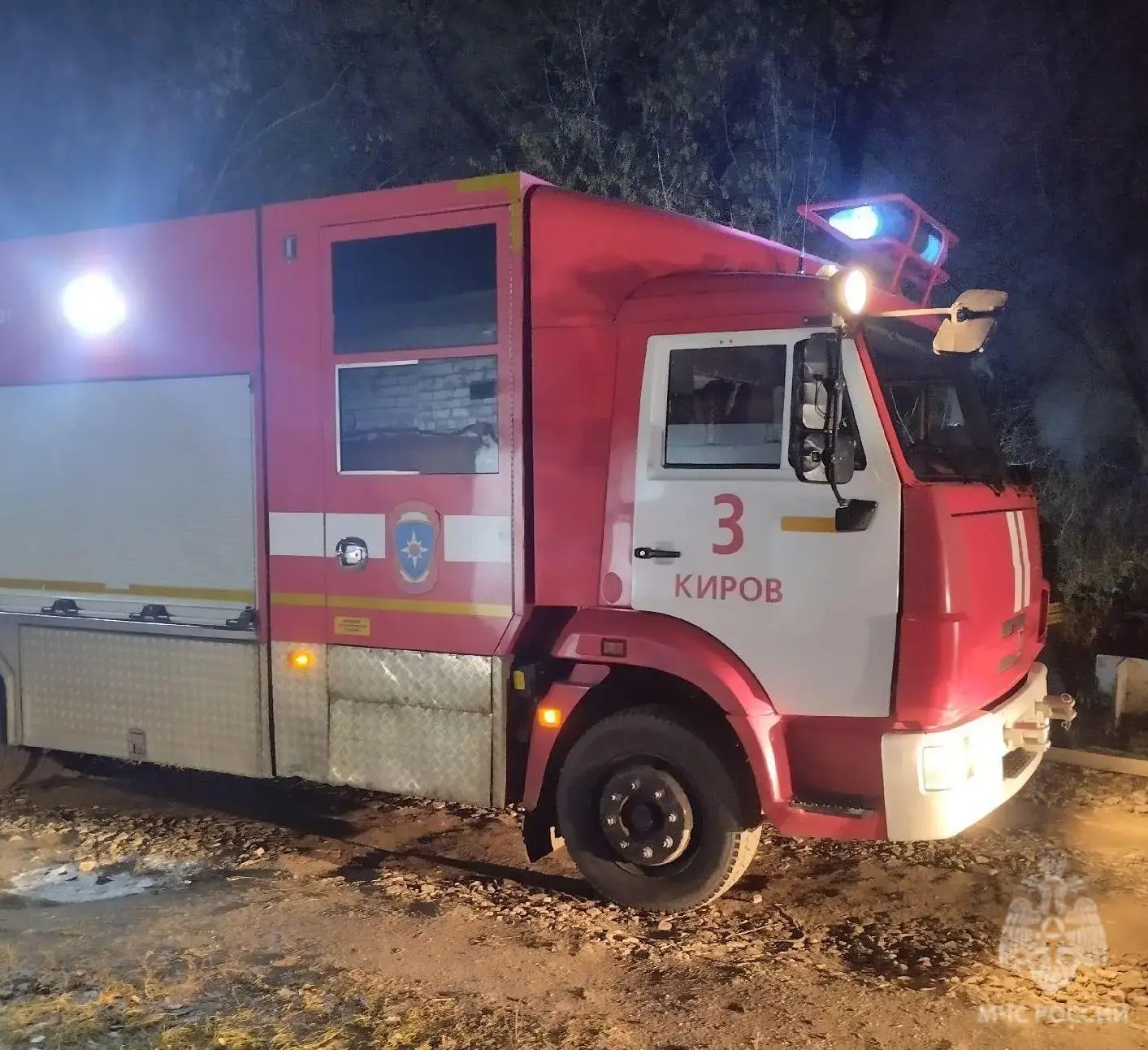 В Даровском районе в пожаре пострадал человек