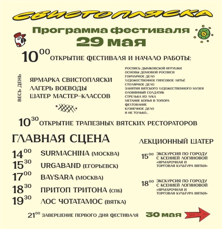 Фестиваль «Вятская Свистопляска» начинается завтра в Кирове Фестиваль «Вятская Свистопляска» начинается завтра в Кирове