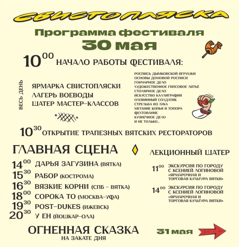 Фестиваль «Вятская Свистопляска» начинается завтра в Кирове Фестиваль «Вятская Свистопляска» начинается завтра в Кирове