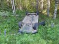 В Даровском районе 21-летний водитель съехал в кювет и опрокинулся на автомобиле «Лада Х-Рей»