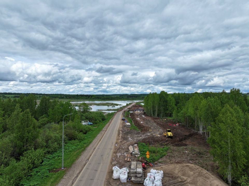 В Немском районе продолжается реконструкция моста через реку Немда В Немском районе продолжается реконструкция моста через реку Немда