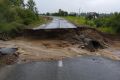 В Фаленском районе размыло дорогу возле деревни Леваны