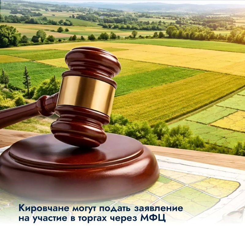 Кировчане могут подать заявление на участие в торгах через МФЦ