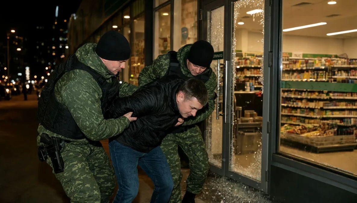 В Кирове задержан мужчина, подозреваемый в хулиганстве после конфликта с охранником магазина
