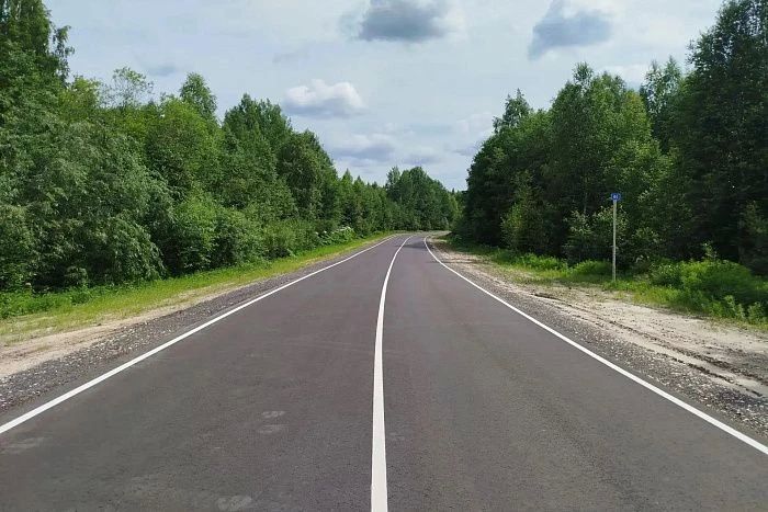 В Верхнекамском округе отремонтировали почти 4 км трассы Белая Холуница – Кирс