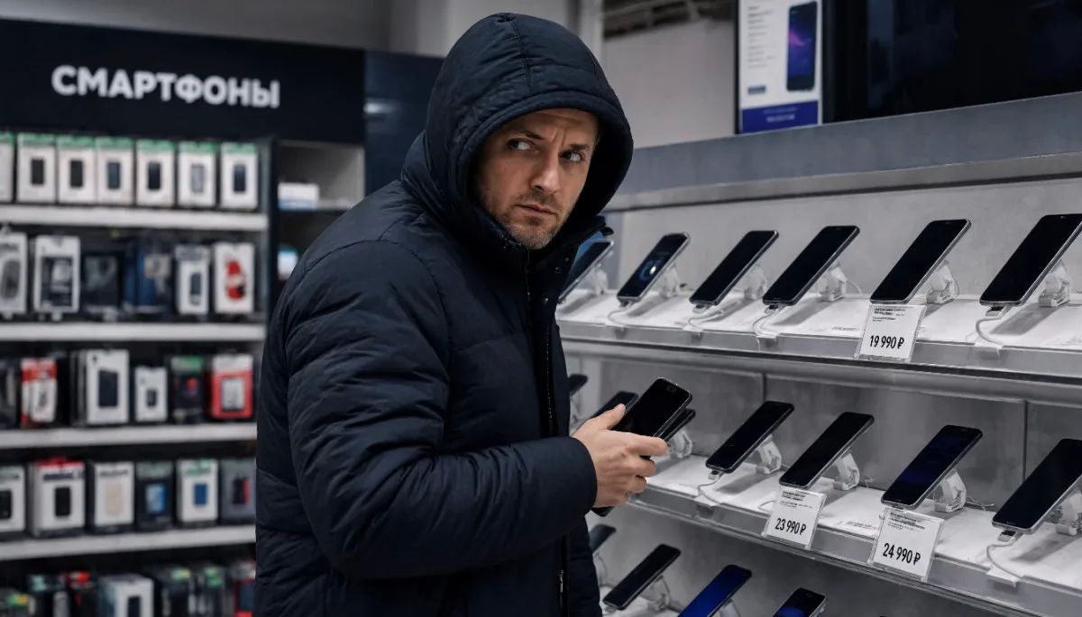 В Кирове полиция установила подозреваемого в краже двух мобильных телефонов из магазина электроники
