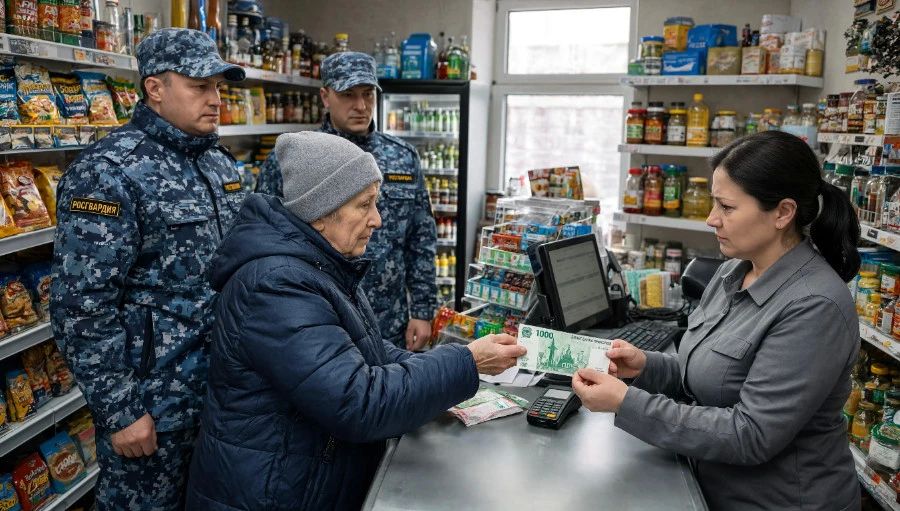 В Кирове сотрудники Росгвардии задержали женщину, пытавшуюся расплатиться сувенирной купюрой в магазине