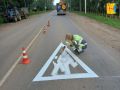 В Кировской области стартовал второй этап нанесения дорожной разметки