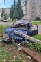 В Омутнинске пьяный водитель разбил «восьмёрку» об опору ЛЭП