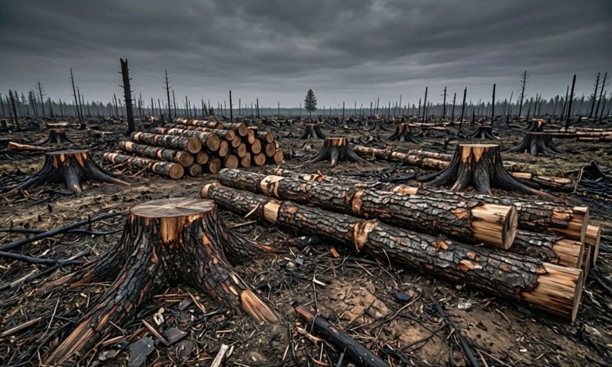 В Санчурском районе правоохранители расследуют незаконную вырубку леса в особо крупном масштабе