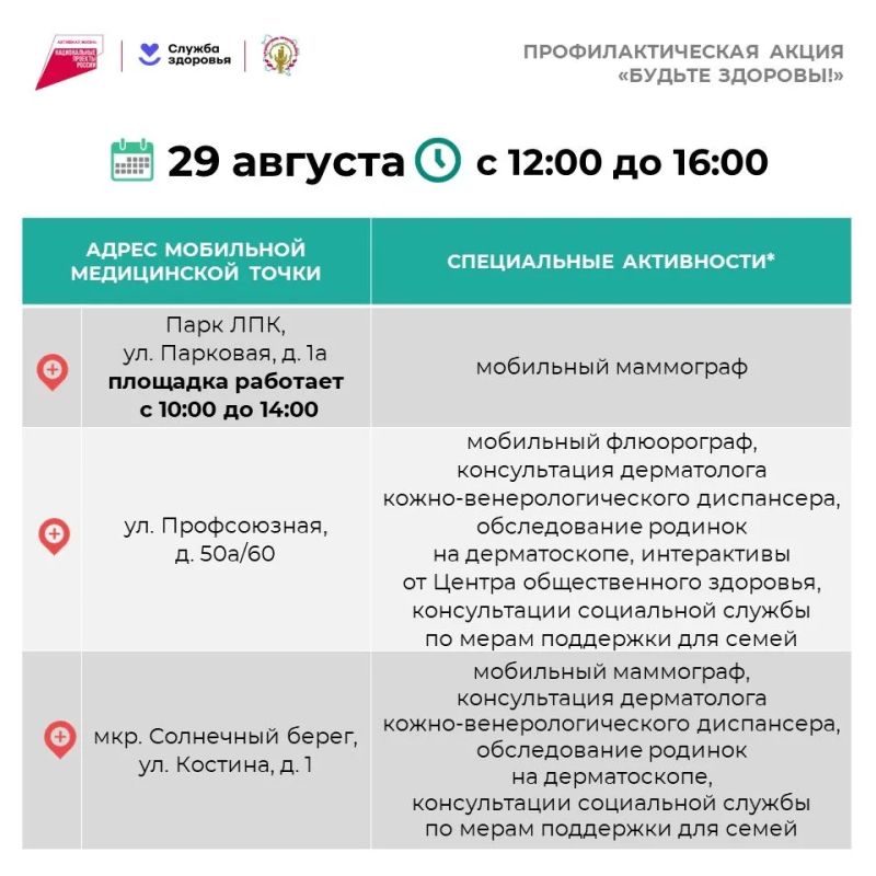 Кировчан приглашают на профилактическую акцию «Будьте здоровы» Кировчан приглашают на профилактическую акцию «Будьте здоровы»