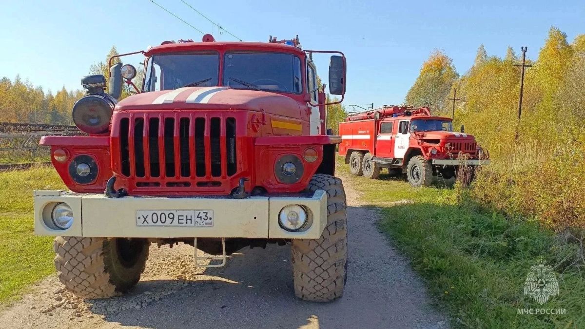 В Нолинске загорелся электрический кабель в четырёхквартирном доме