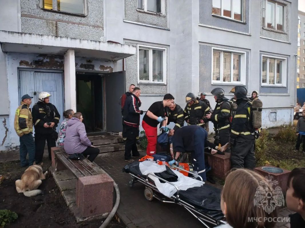 Два человека пострадали в результате пожара в Кирове Два человека пострадали в результате пожара в Кирове