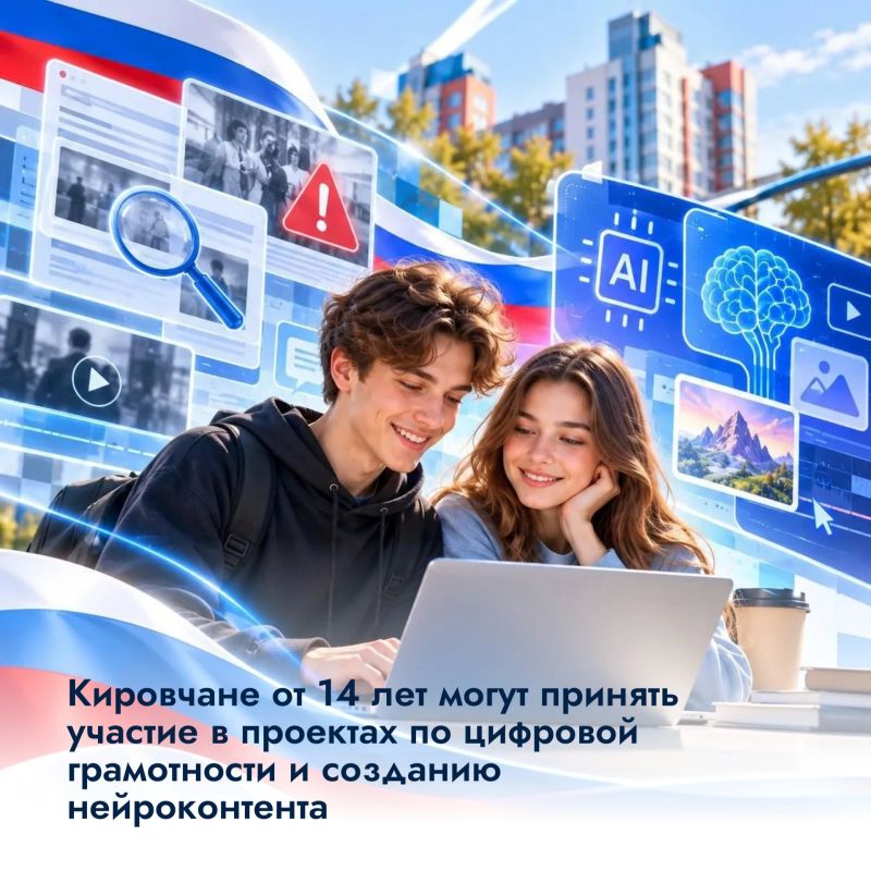 Кировчане от 14 лет могут принять участие в проектах по цифровой грамотности и созданию нейроконтента