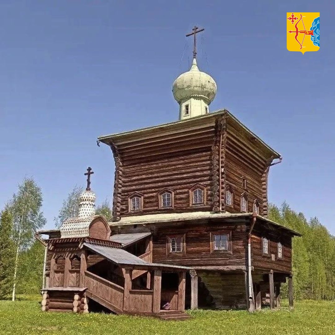 В деревне Нижний Починок Опаринского района начался ремонт деревянной церкви в честь Святителя Николая Верхне-Моломской пустыни